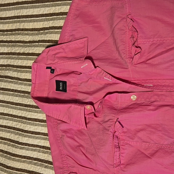 Hugo Boss Shirt Size M Short Sleeve - Picture 2 of 2